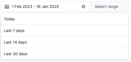 Date filter